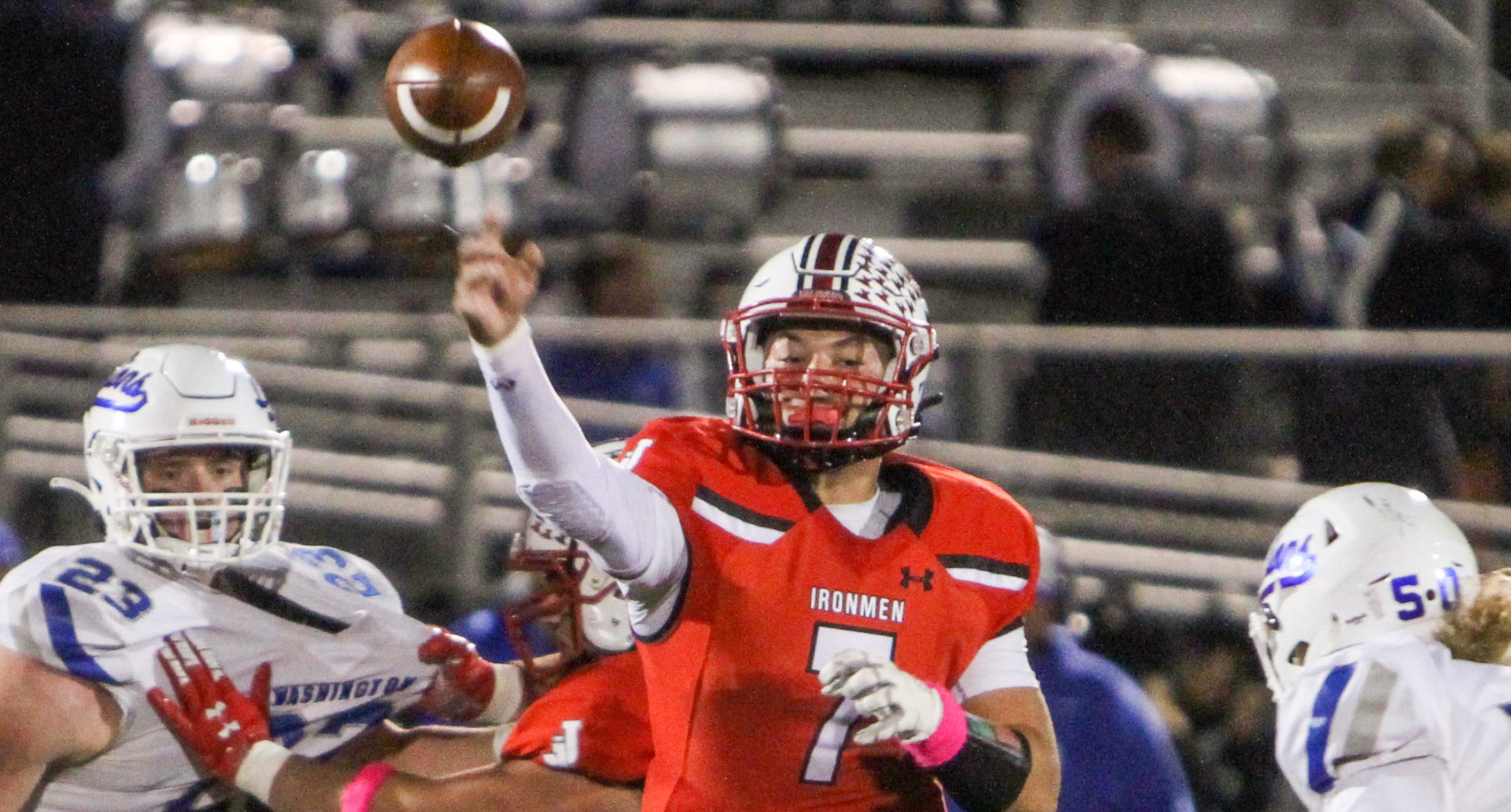 Jackson's explosive offense downs Washington, Ironmen seize share of FAC title